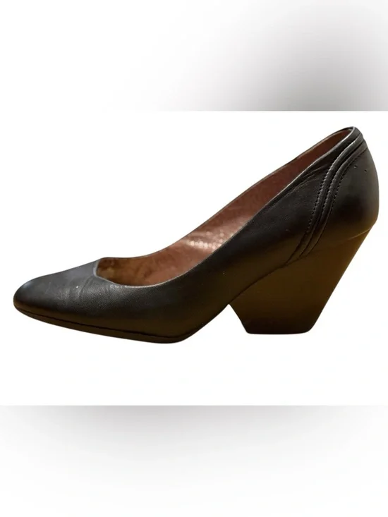 Camper Black Leather Cushioned Wedge Heels Size 6 - Picture 5 of 9